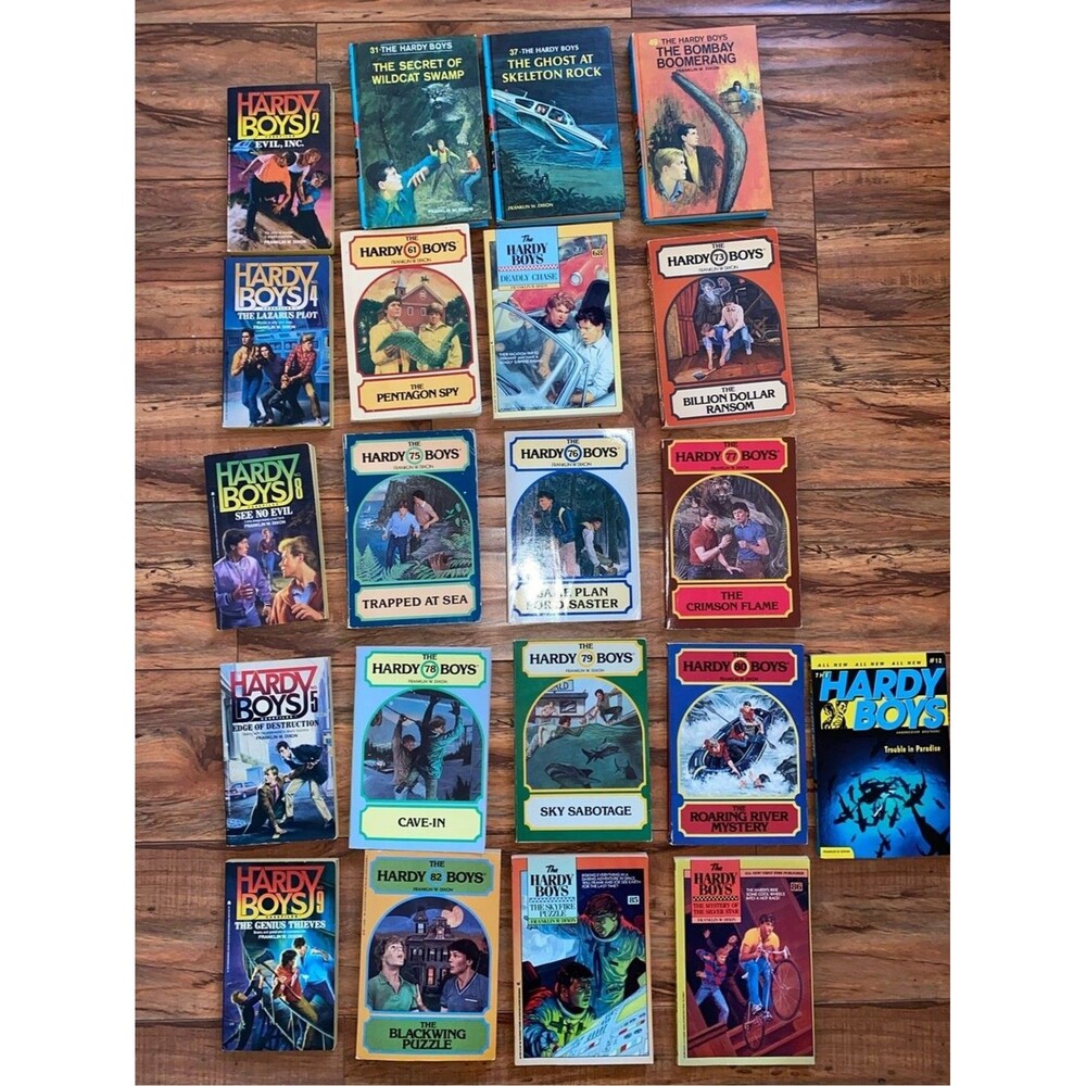 Vintage Hardy Boys Book Lot Franklin W Dixon Mystery Paperbacks